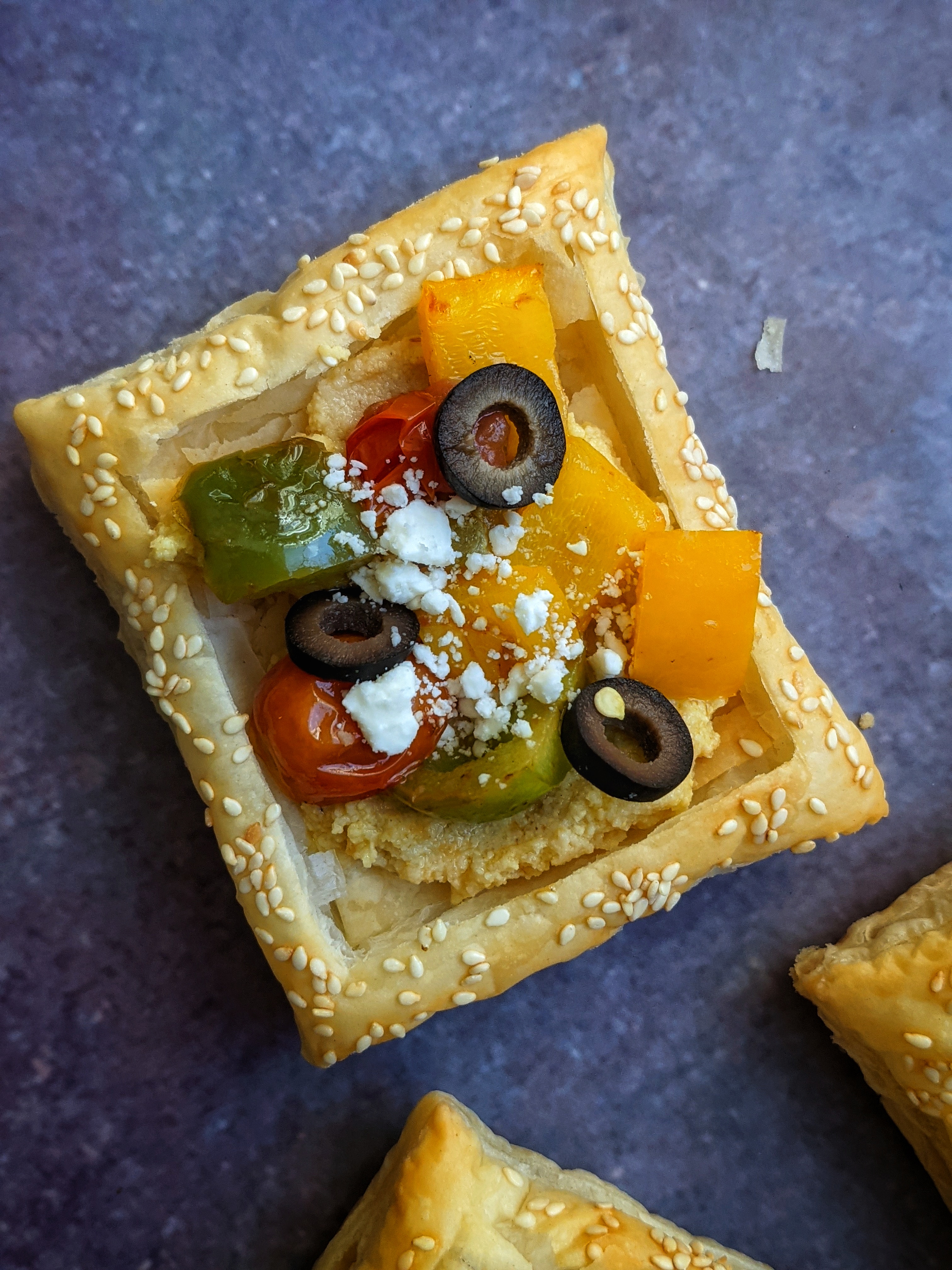 Mediterranean Hummus Tarts
